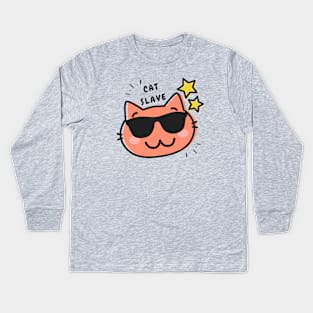 cat slave Kids Long Sleeve T-Shirt